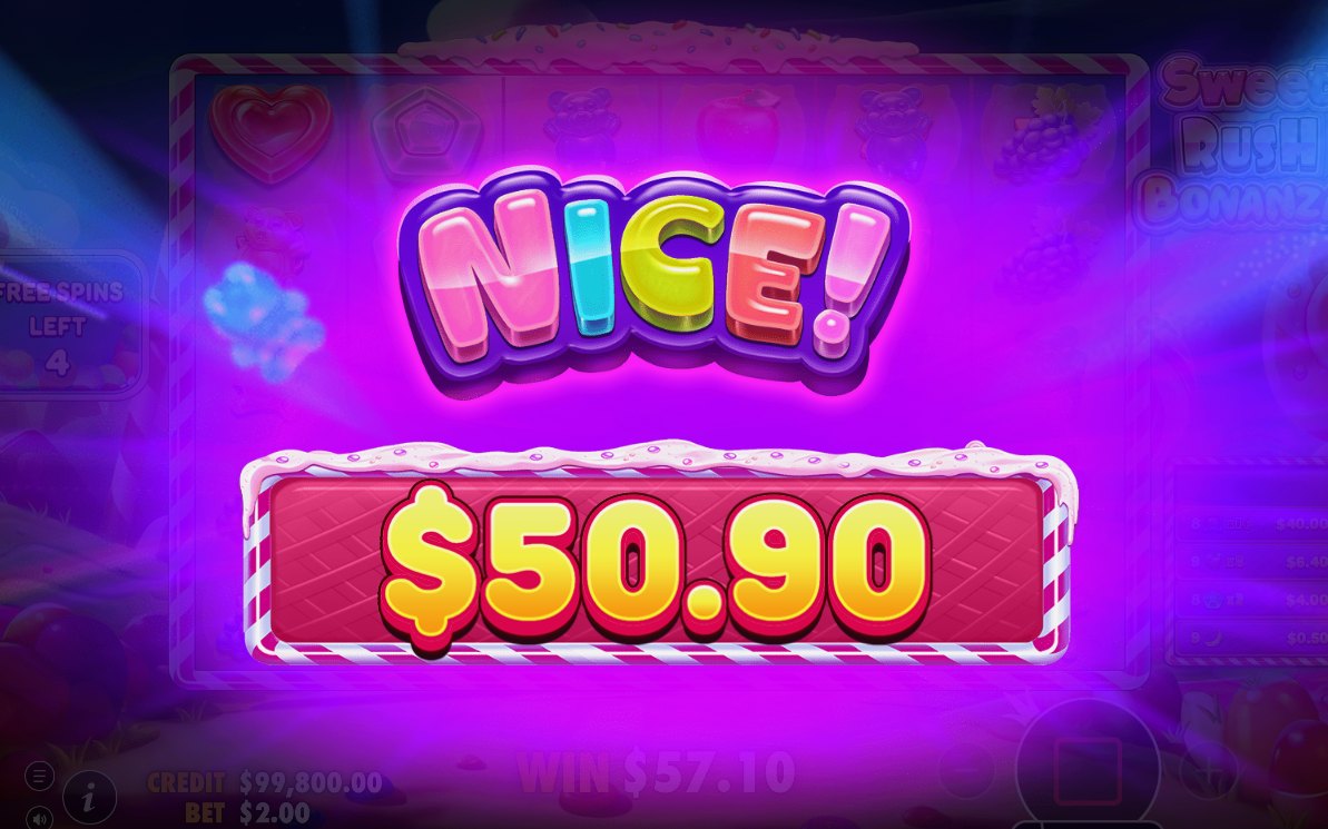 Win screen showing exploded spots and multiplier marks