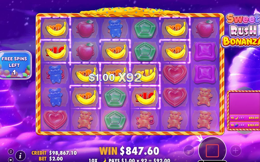 Free Spins round with a Retrigger in play