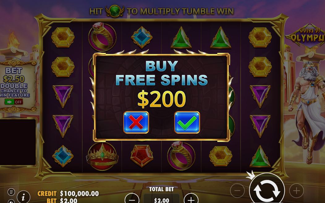 Bonus round with Scatter symbols on the reels